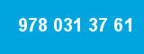978 031 37 61 978 031 37 61